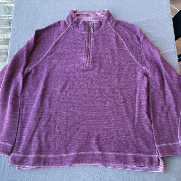 Tommy Bahama Quarter Zip (Reverseible) - Picture 1 of 4